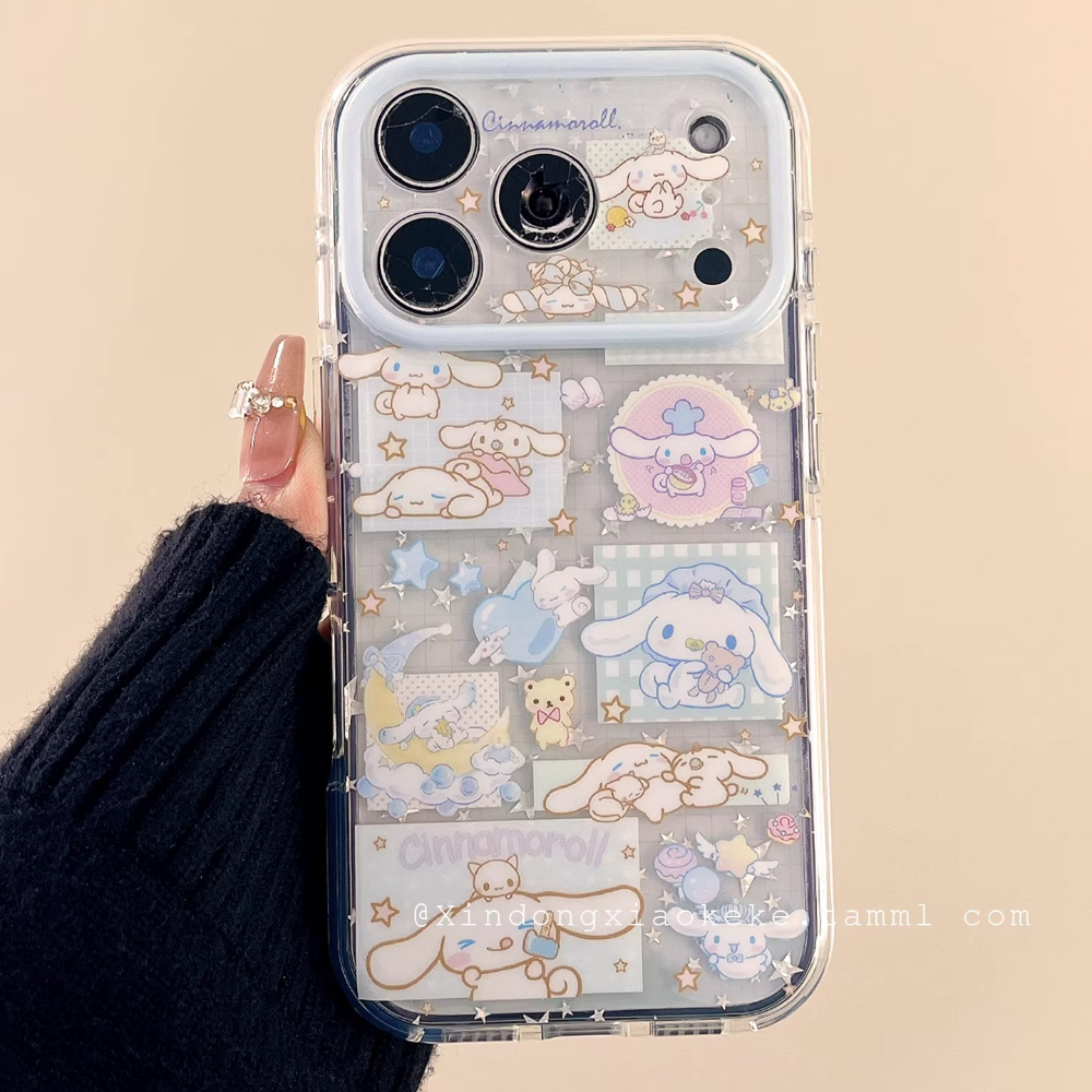 Phone Cases Cute Iphone 13 - Fashion Cute Cartoon Sanrio Cinnamoroll Bling