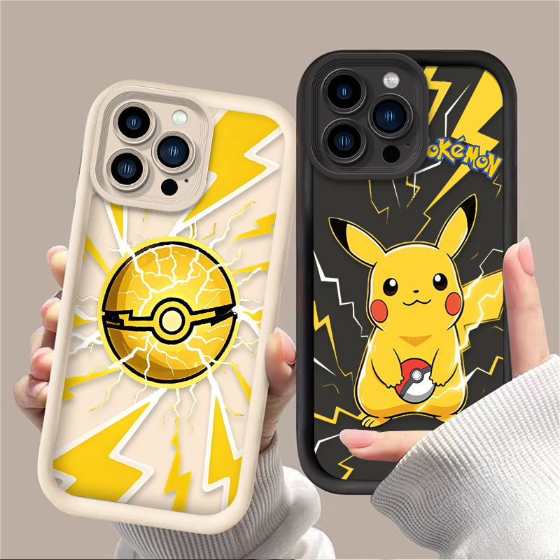 Phone Cases Cute Iphone 13 - Cartoon Cute P-Pokemon Pikachu Soft Phone