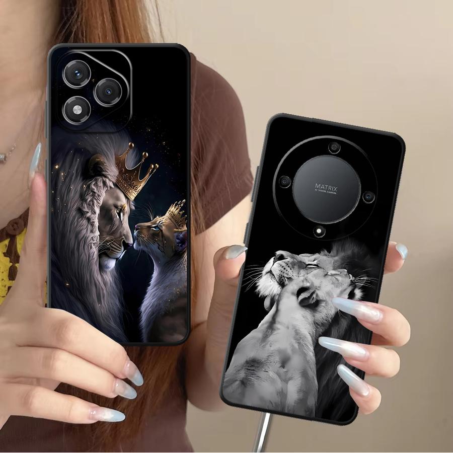 Phone Cases Honor - Crown Lion Funda Phone Cover Case