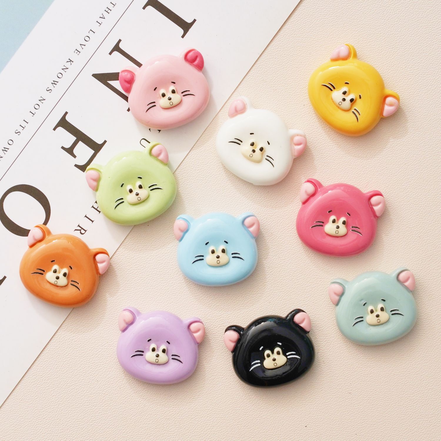 Phone Cases Rubber - 10PCS New cute cartoon cream rubber