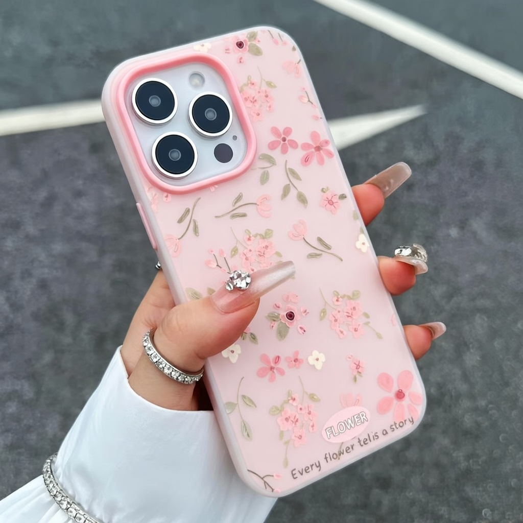 Phone Cases Pink - Cute Sweet Pink Floral Candy Color