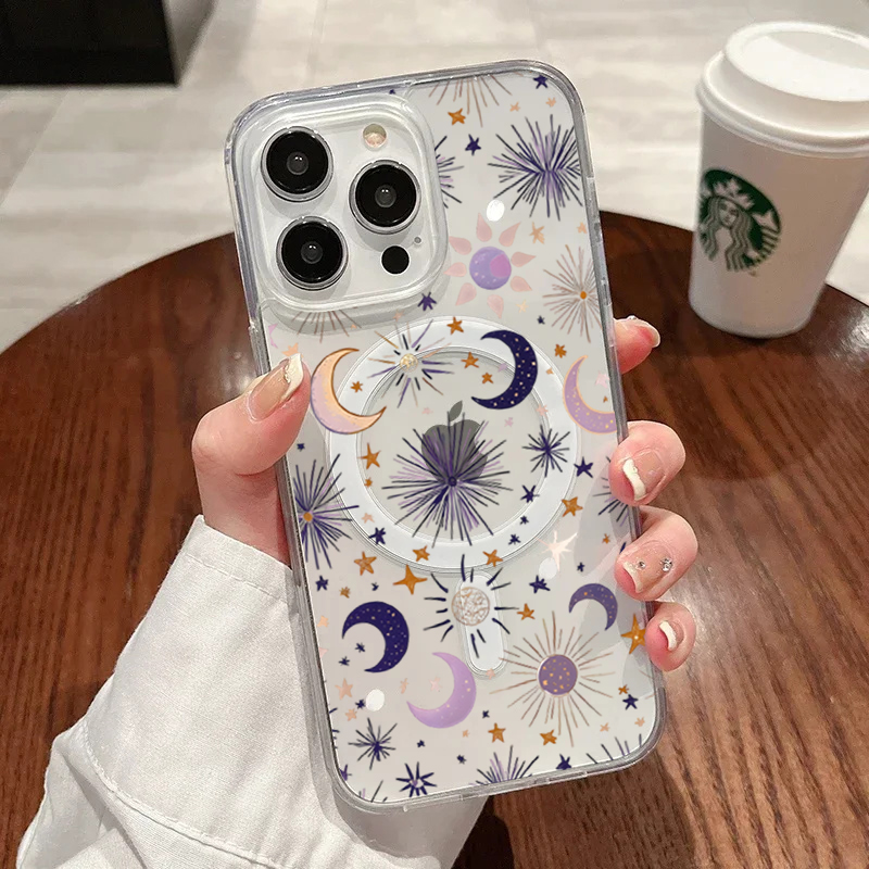 Phone Cases Bulk - Romantic Sun Moon Stars Phone Case