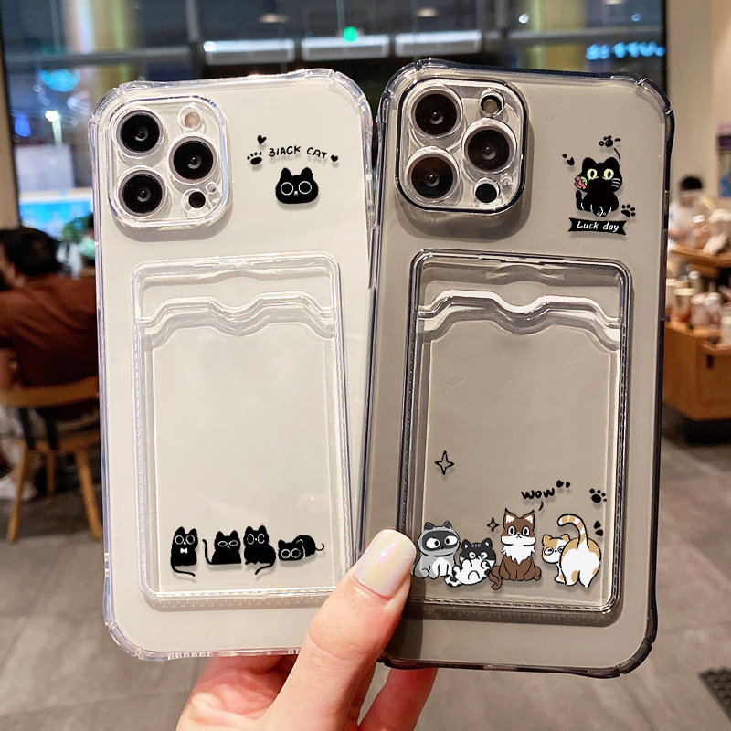 Phone Cases Cute Iphone 13 - Cute Black Cat Phone Case For