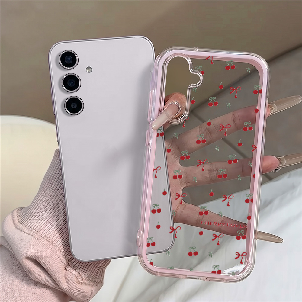 Red Cherry Bow Soft Phone Case - огляд і ціна Phone Cases Quality