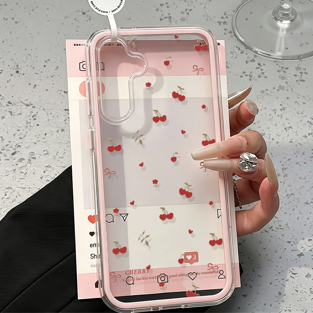 Red Cherry Bow Soft Phone Case - огляд і ціна Phone Cases Quality