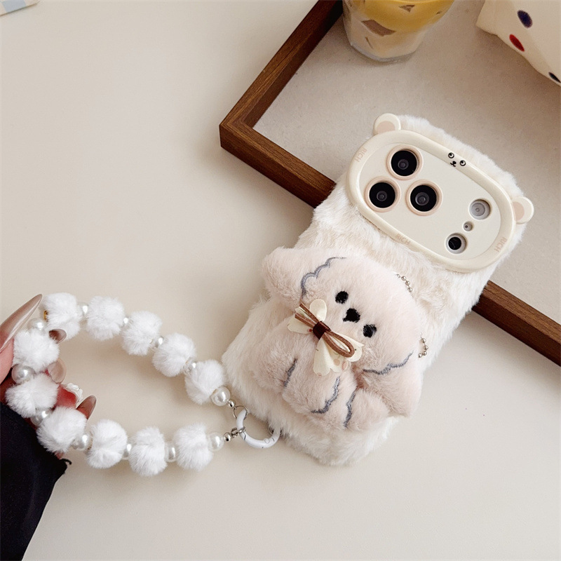 3D Cartoon Bowknot Puppy Warm  - огляд і ціна Phone Cases Bulk