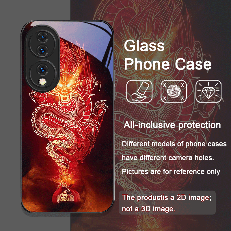 Creative Dragon Pattern Temper - огляд і ціна Phone Cases Honor