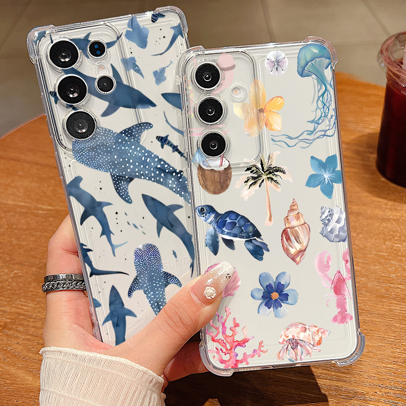 Whale Turtle Pattern Clear Pho - огляд і ціна Phone Cases Clear