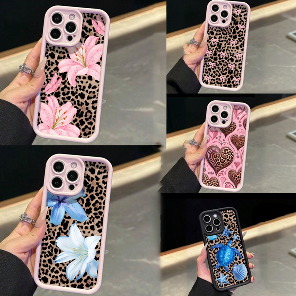 Pink Bow Lily Flower Leopard P - огляд і ціна Phone Cases Pink