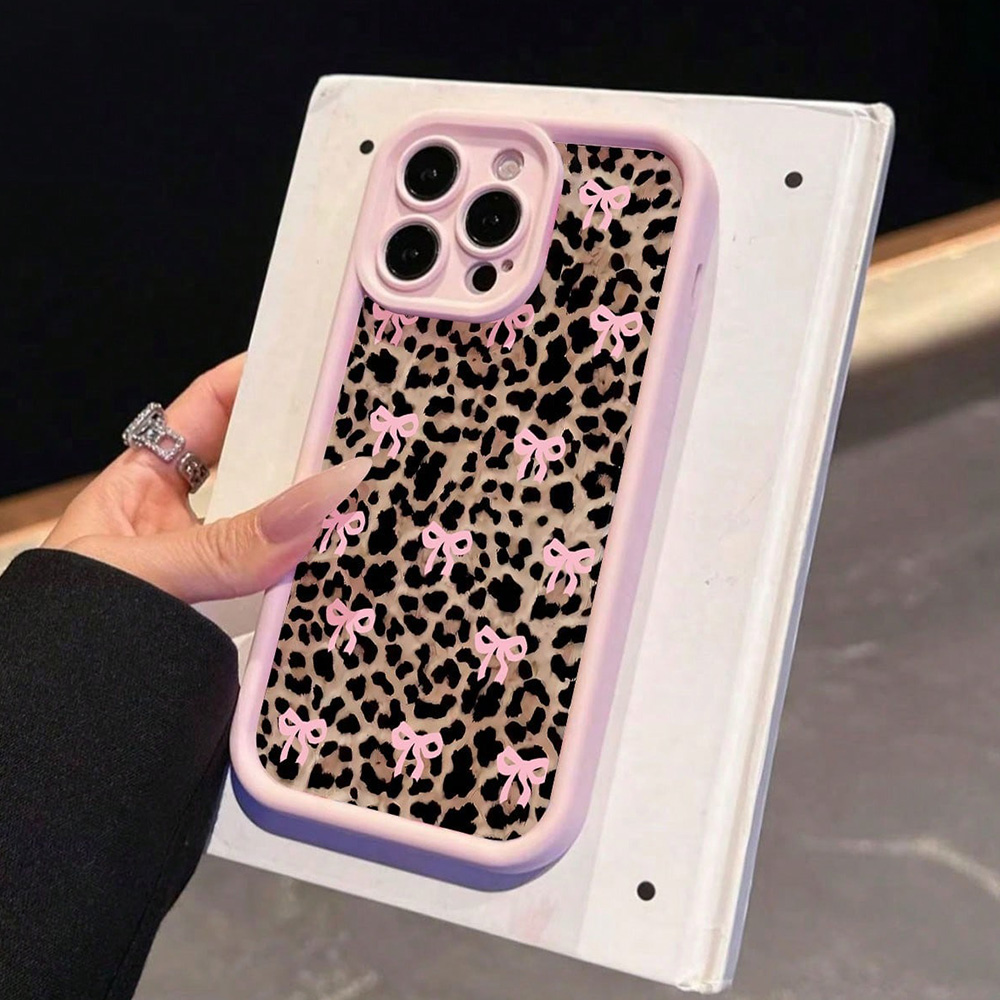 Pink Bow Lily Flower Leopard P - огляд і ціна Phone Cases Pink