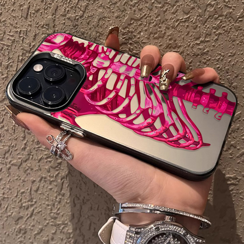 Luxury Pink Green Skull Phone  - огляд і ціна Phone Cases Pink