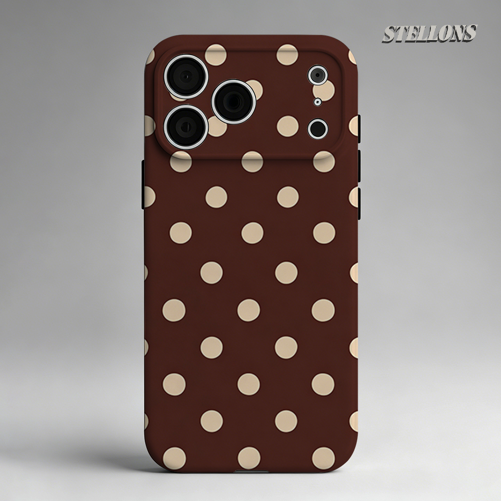 Brown Beige Polka Dot Phone Ca - огляд і ціна Phone Cases Magnetic