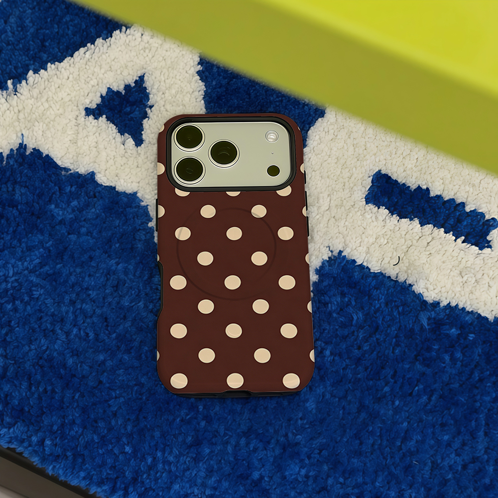 Brown Beige Polka Dot Phone Ca - огляд і ціна Phone Cases Magnetic