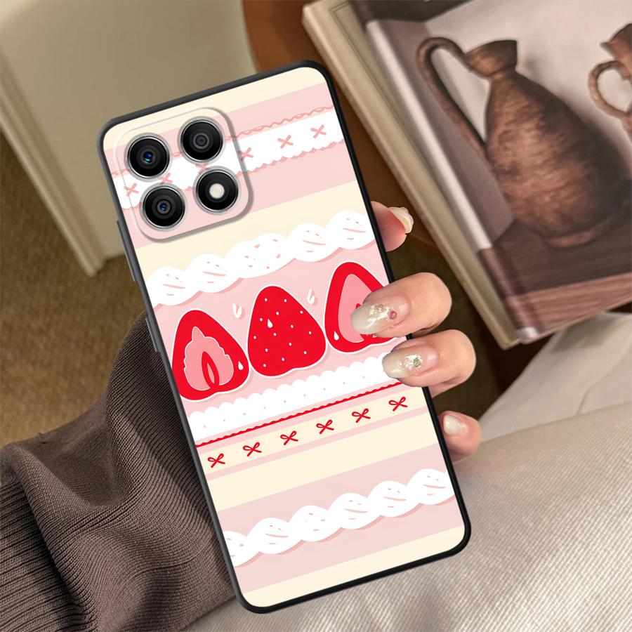 Cartoon Strawberry Cake Funda  - огляд і ціна Phone Cases Honor