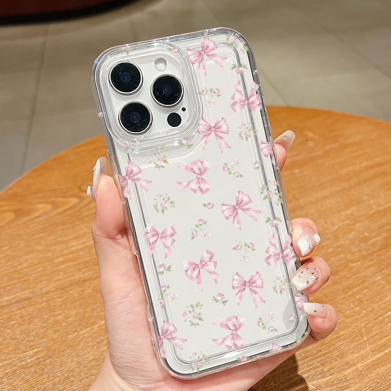 Pink Bow Transparent Airbag Ph - огляд і ціна Phone Cases Pink