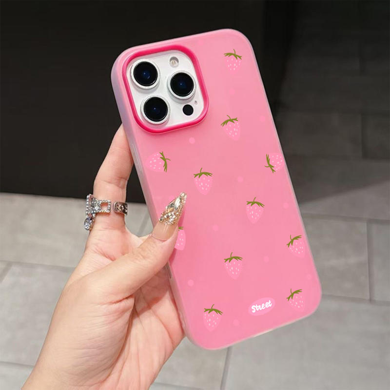 Sweet Pink Strawberry Pattern  - огляд і ціна Phone Cases Bulk