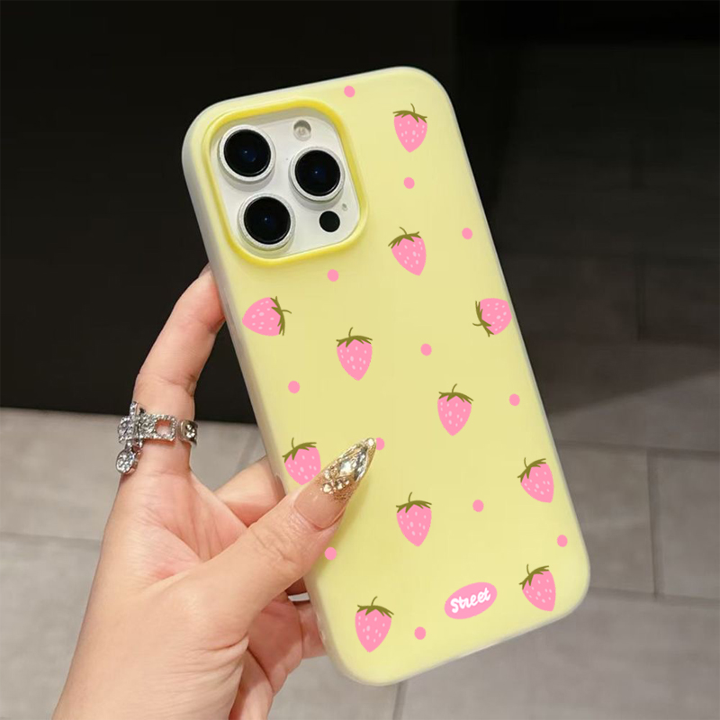Sweet Pink Strawberry Pattern  - огляд і ціна Phone Cases Bulk