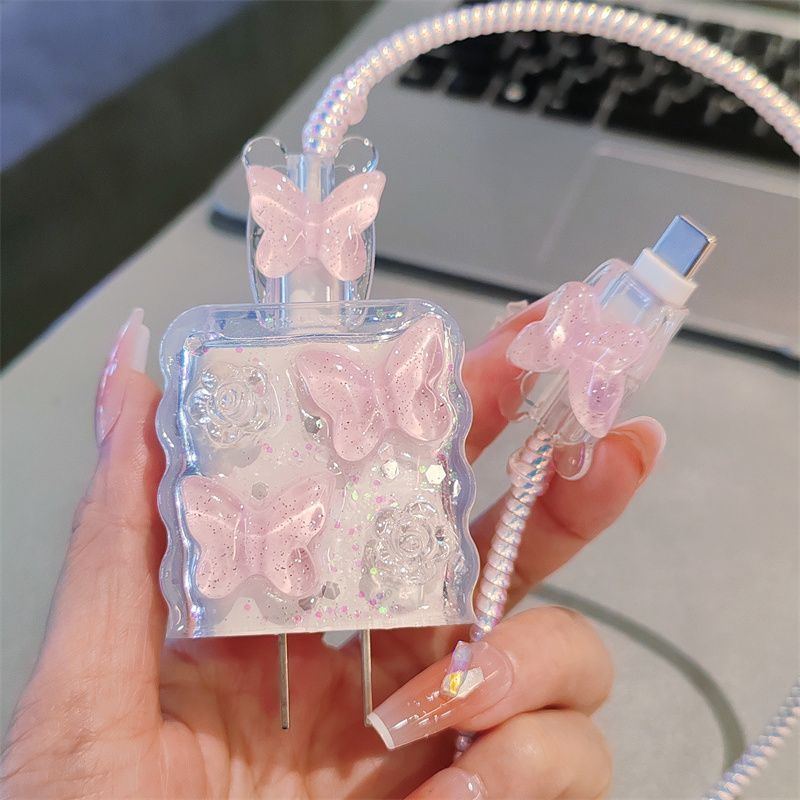 Cute Crystal Butterfly Pink Ch - огляд і ціна Phone Cases Rubber