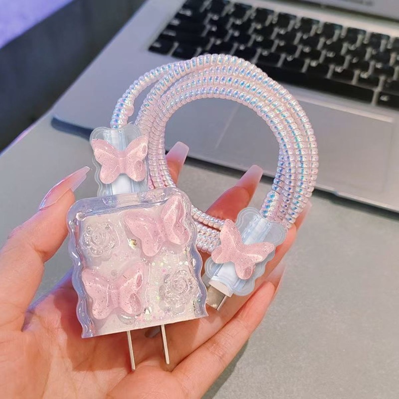 Cute Crystal Butterfly Pink Ch - огляд і ціна Phone Cases Rubber
