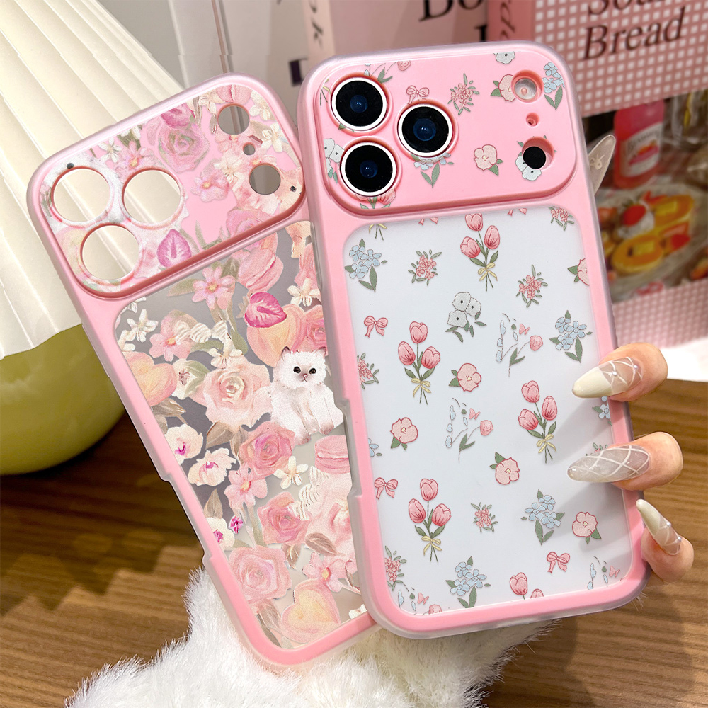 2 in 1 Jelly Pink Flower Case  - огляд і ціна Phone Cases Pink