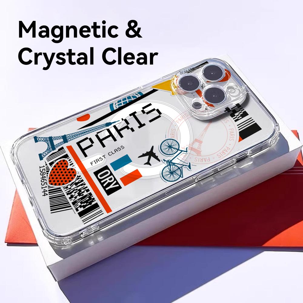 Plane Travel Ticket france Pho - огляд і ціна Phone Cases Magnetic