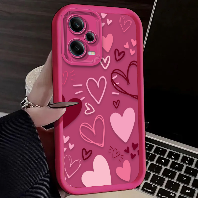 Pink Heart-shaped Phone Case f - огляд і ціна Phone Cases Pink