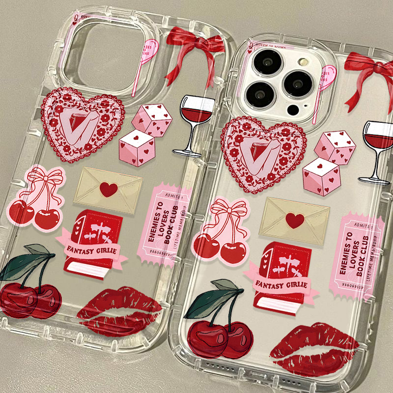 Korean Cute Cherry Bow Phone C - огляд і ціна Phone Cases For Iphone 12 Pro Max