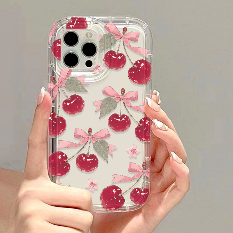 Korean Cute Cherry Bow Phone C - огляд і ціна Phone Cases For Iphone 12 Pro Max