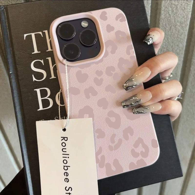 Pink Leopard Print Lichee Patt - огляд і ціна Phone Cases Pink