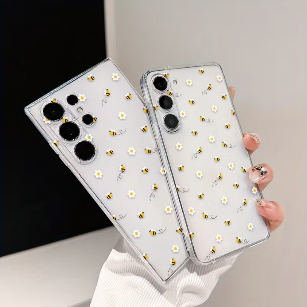 Bee White Flower Phone Case Fo - огляд і ціна Phone Cases Clear