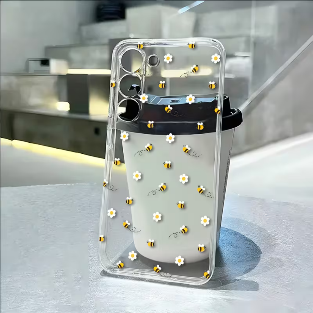 Bee White Flower Phone Case Fo - огляд і ціна Phone Cases Clear