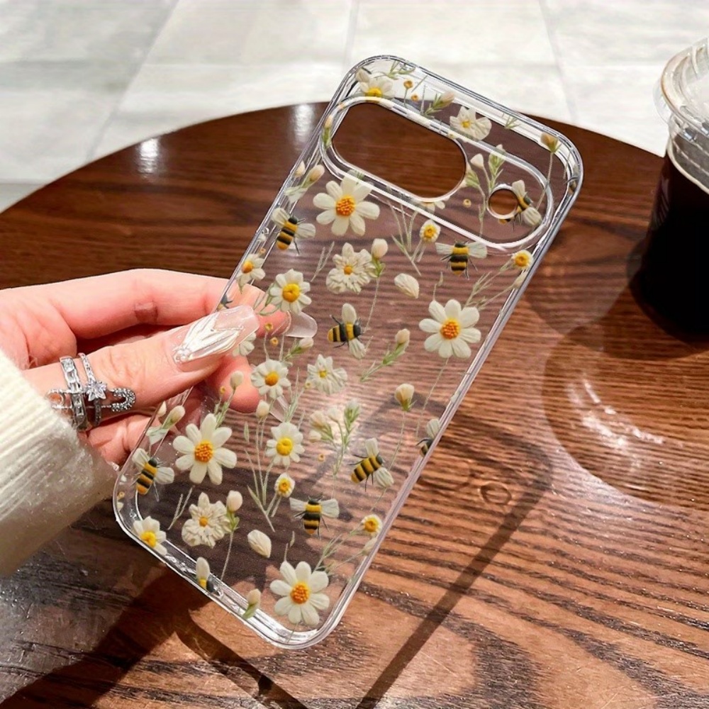 Cute Honeybee Flower Pattern S - огляд і ціна Phone Cases Clear