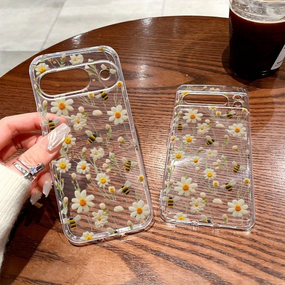 Cute Honeybee Flower Pattern S - огляд і ціна Phone Cases Clear