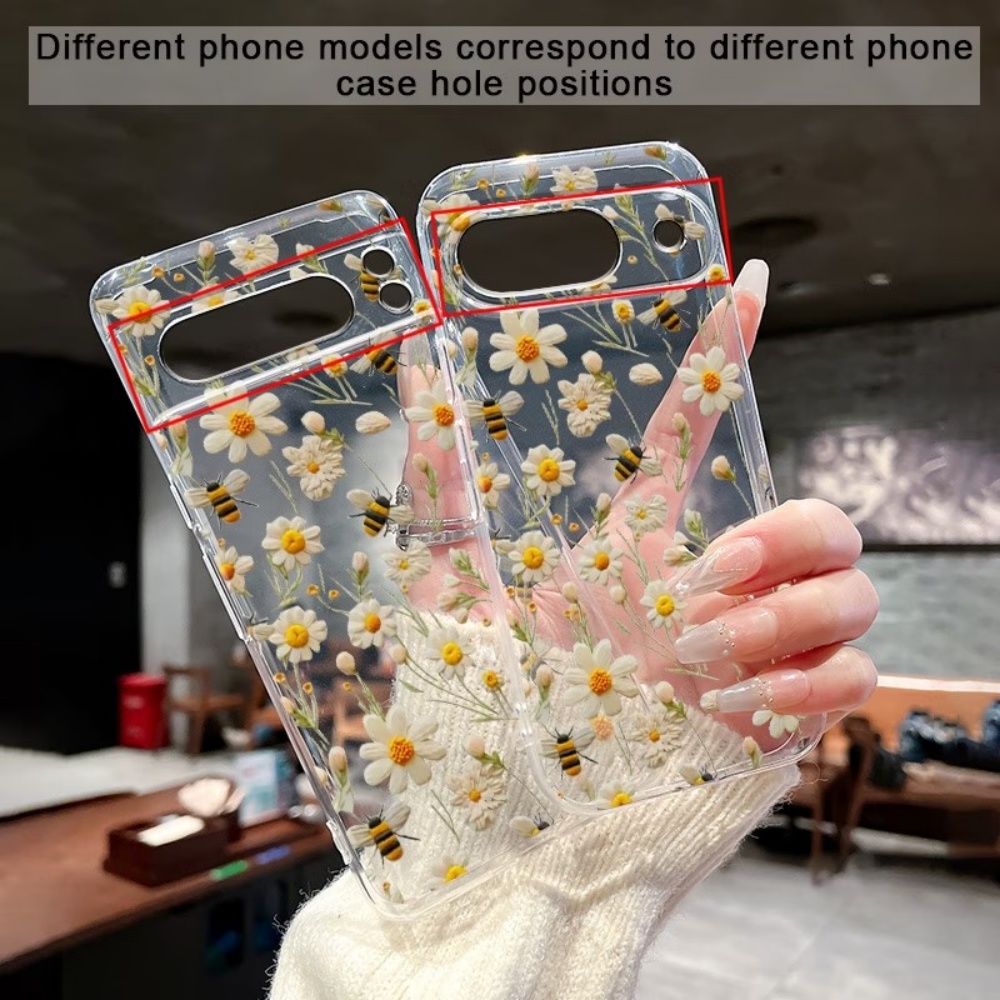 Cute Honeybee Flower Pattern S - огляд і ціна Phone Cases Clear