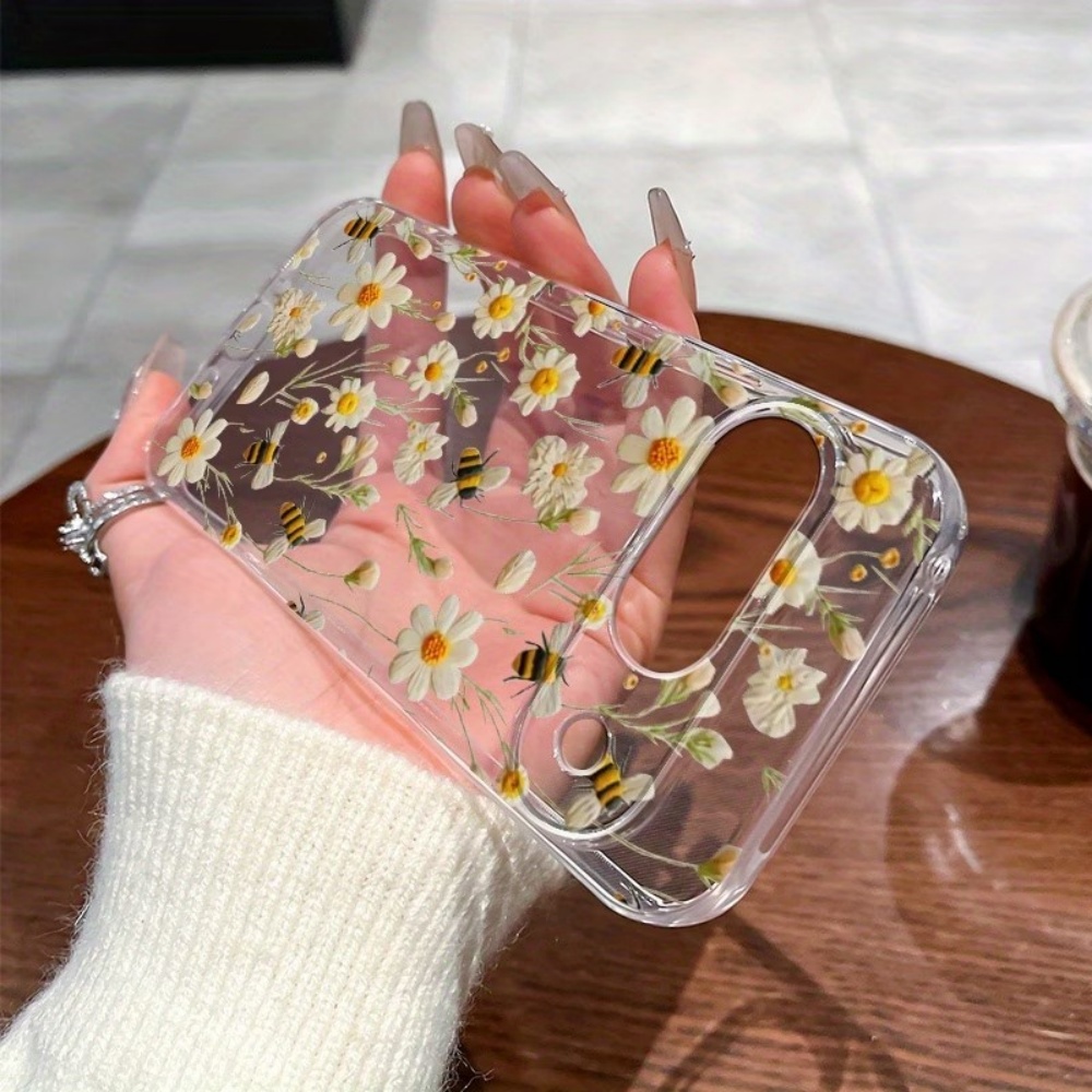 Cute Honeybee Flower Pattern S - огляд і ціна Phone Cases Clear