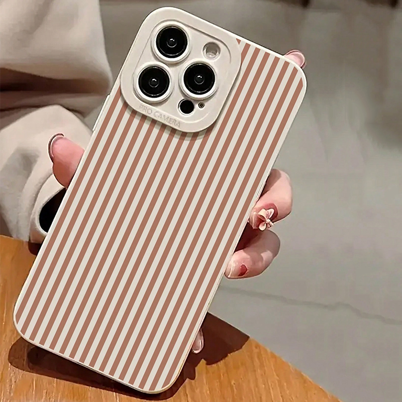 Pink Striped Painted Anti-Drop - огляд і ціна Phone Cases Bulk